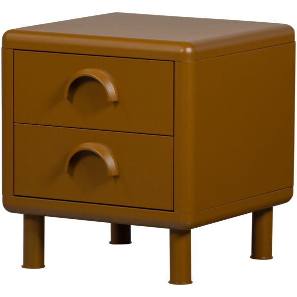 RUNE DRESSER/NIGHT STAND 2 DRAWERS METAL SAND/HONEY YELLOW - Image 14