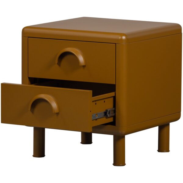 RUNE DRESSER/NIGHT STAND 2 DRAWERS METAL SAND/HONEY YELLOW - Image 16