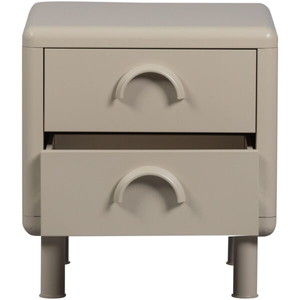 RUNE DRESSER/NIGHT STAND 2 DRAWERS METAL SAND/HONEY YELLOW - Image 6