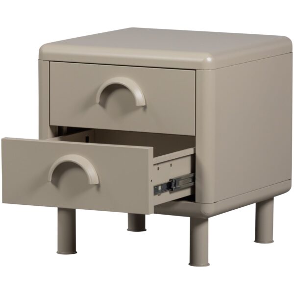 RUNE DRESSER/NIGHT STAND 2 DRAWERS METAL SAND/HONEY YELLOW - Image 8