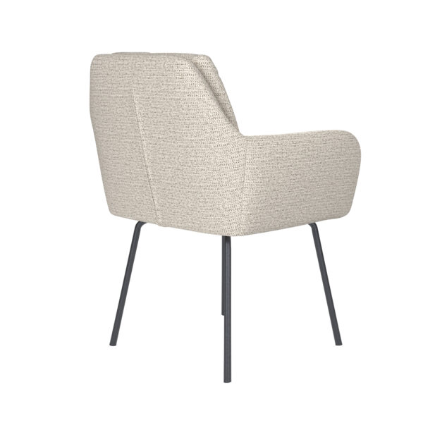Chair Pete Off-White Metal Swivel - Image 5