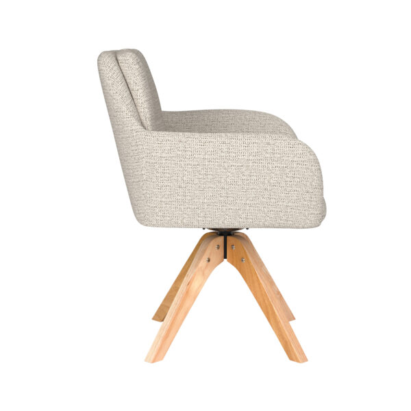 Chair Pete Off-White Metal Swivel - Image 9