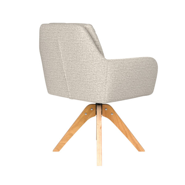 Chair Pete Off-White Metal Swivel - Image 10