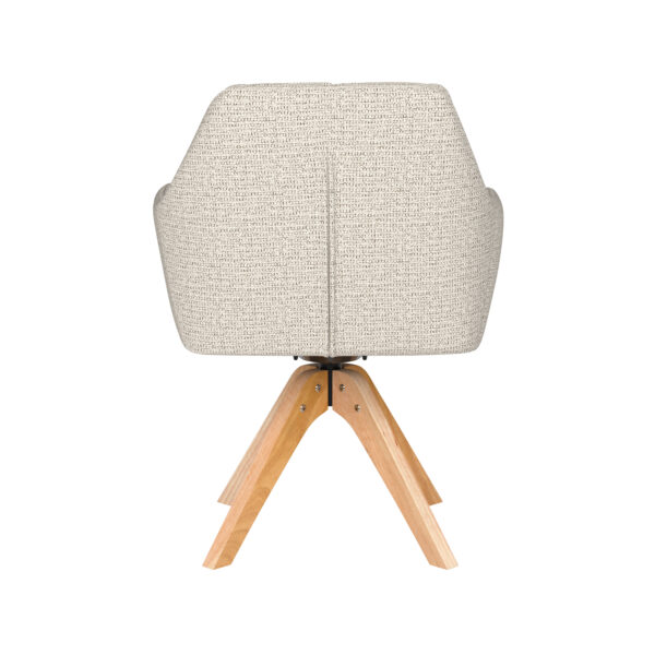 Chair Pete Off-White Metal Swivel - Image 11