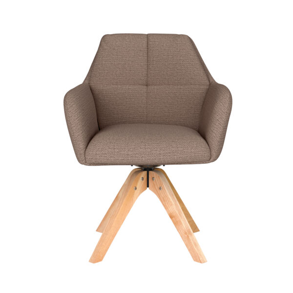 Chair Pete Green/aupe/Ocre/Grey/White Wooden Swivel - Image 8