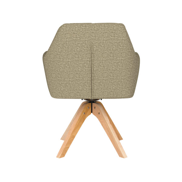 Chair Pete Green/aupe/Ocre/Grey/White Wooden Swivel - Image 5