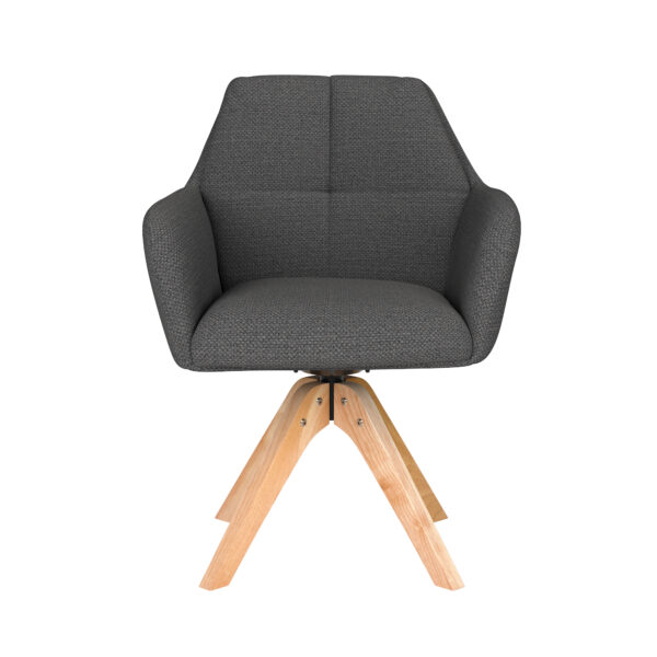 Chair Pete Green/aupe/Ocre/Grey/White Wooden Swivel - Image 10