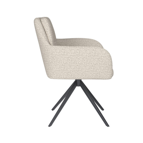 Chair Pete Off-White Metal Swivel - Image 14