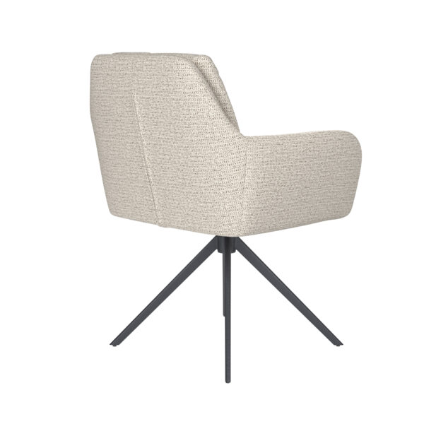 Chair Pete Off-White Metal Swivel - Image 15