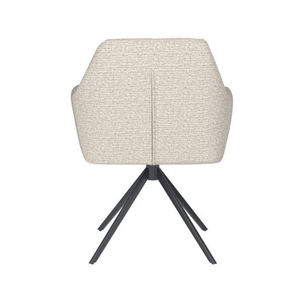 Chair Pete Off-White Metal Swivel - Image 16