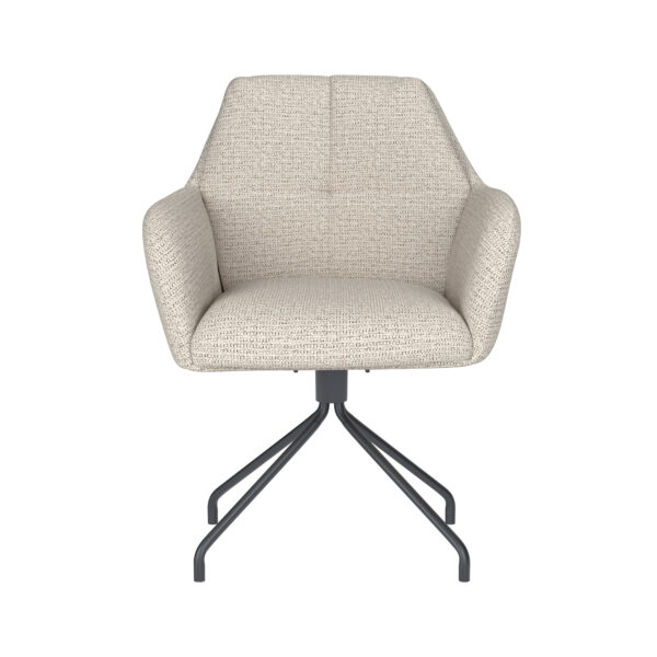Chair Pete Off-White Metal Swivel - Image 18