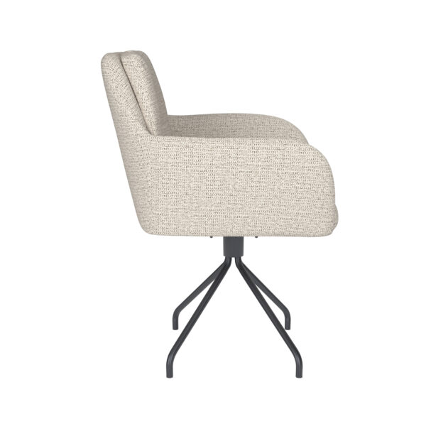 Chair Pete Off-White Metal Swivel - Image 19