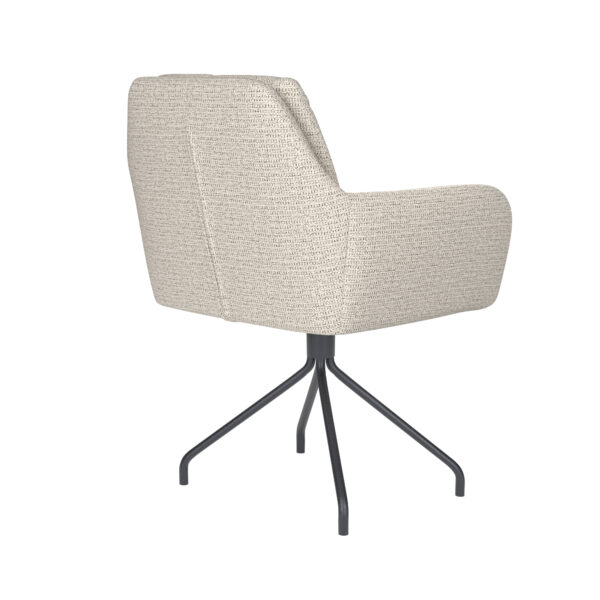 Chair Pete Off-White Metal Swivel - Image 20