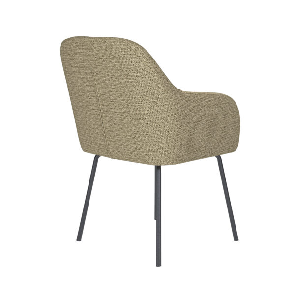 Chair Otis Taupe/Ocre/Grey/Green/Off White- Metal/Spider/Wood Legs - Image 5