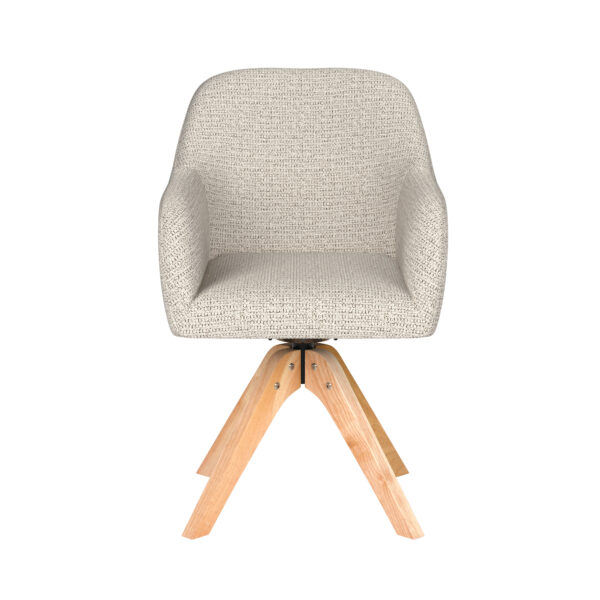 Chair Otis Taupe/Ocre/Grey/Green/Off White- Metal/Spider/Wood Legs - Image 6