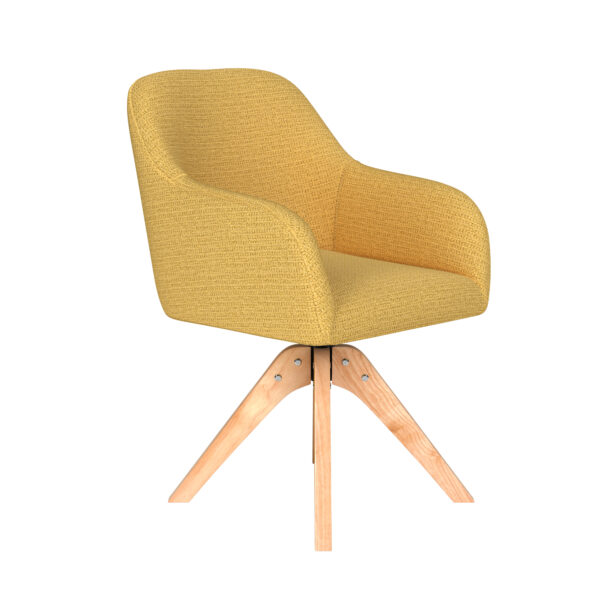 Chair Otis Taupe/Ocre/Grey/Green/Off White- Metal/Spider/Wood Legs - Image 8
