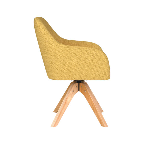 Chair Otis Taupe/Ocre/Grey/Green/Off White- Metal/Spider/Wood Legs - Image 9