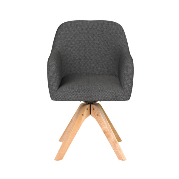 Chair Otis Taupe/Ocre/Grey/Green/Off White- Metal/Spider/Wood Legs - Image 12
