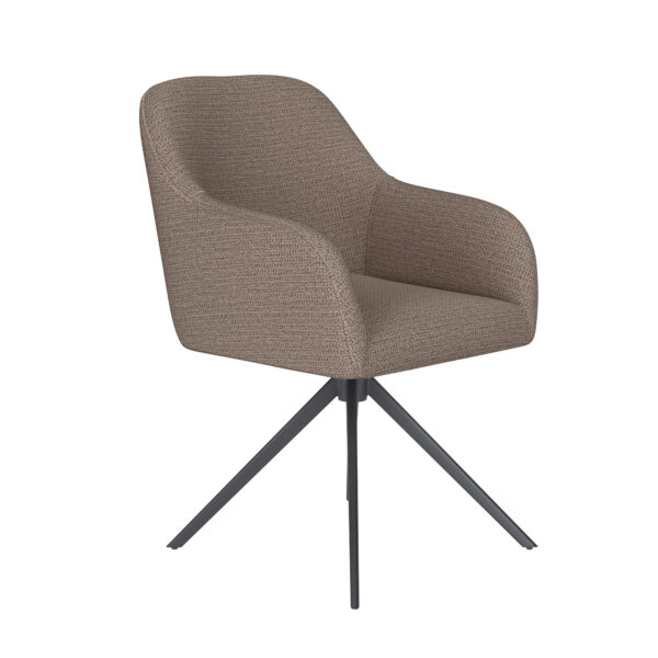 Chair Otis Taupe/Ocre/Grey/Green/Off White- Metal/Spider/Wood Legs