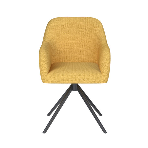 Chair Otis Taupe/Ocre/Grey/Green/Off White- Metal/Spider/Wood Legs - Image 16