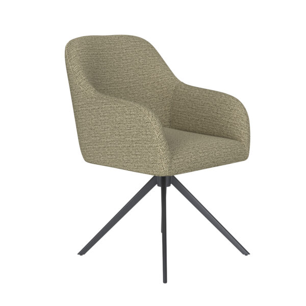 Chair Otis Taupe/Ocre/Grey/Green/Off White- Metal/Spider/Wood Legs - Image 17