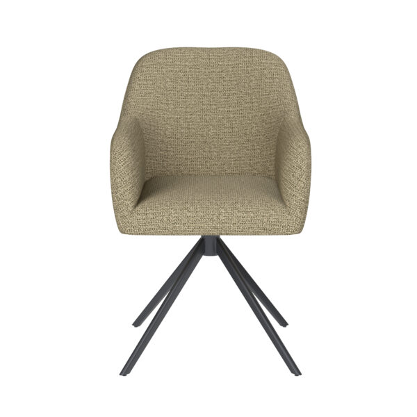 Chair Otis Taupe/Ocre/Grey/Green/Off White- Metal/Spider/Wood Legs - Image 18