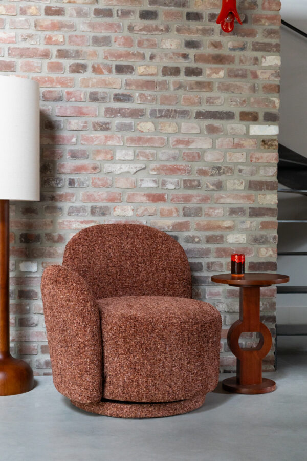 Lounge Chair Rose Bordeaux Red - Image 10