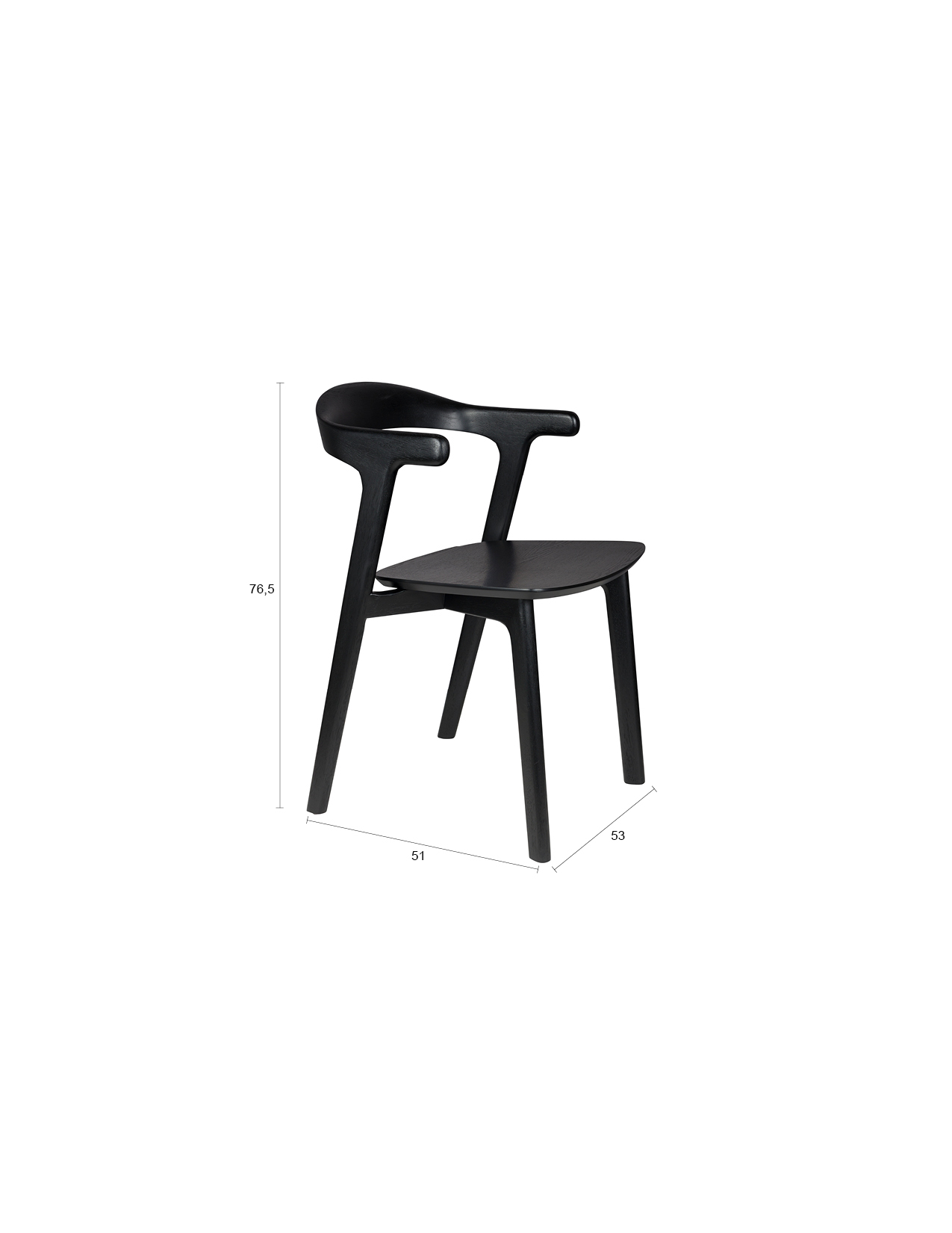 NORTHWOOD CHAIR NATURAL/BLACK/BROWN - Image 16