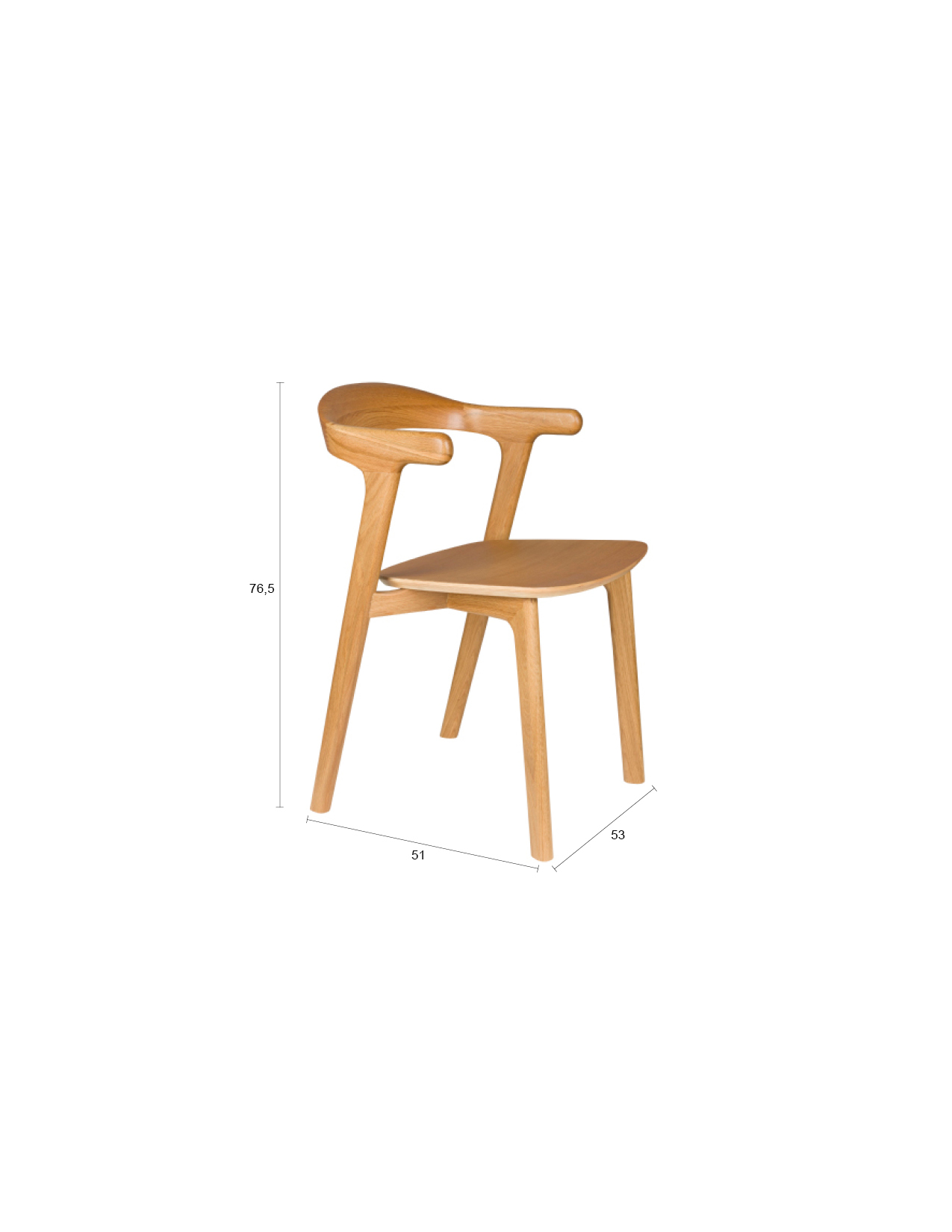 NORTHWOOD CHAIR NATURAL/BLACK/BROWN - Image 9
