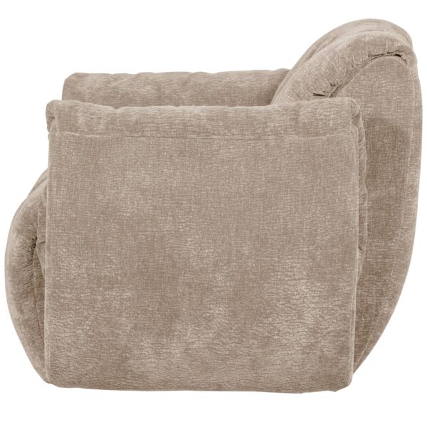 BAGGY SWIVEL ARMCHAIR 3D CHENILLE SAND/DARK BROWN/MID BROWN - Image 20
