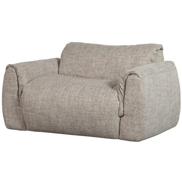 BAGGY LOVESEAT WOVEN FABRIC NATURAL MELANGE