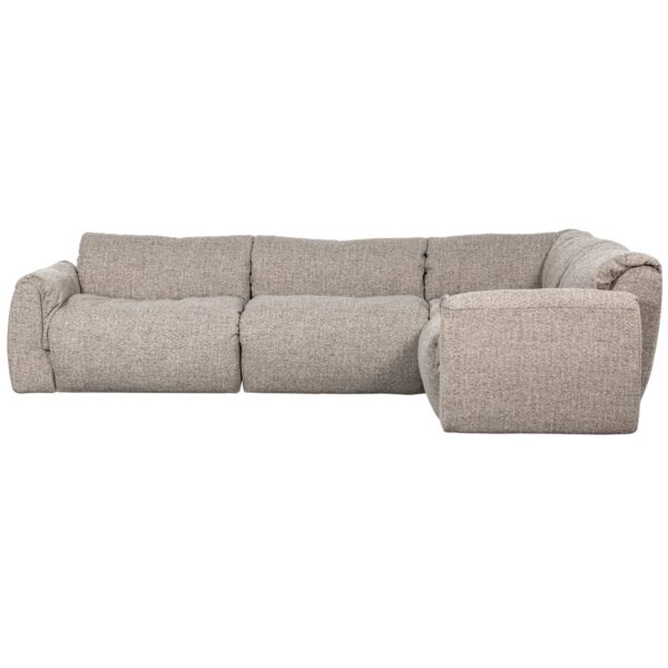 BAGGY CORNER SOFA RIGHT WOVEN FABRIC BROWN MELANGE/GREY/NATURAL - Image 8