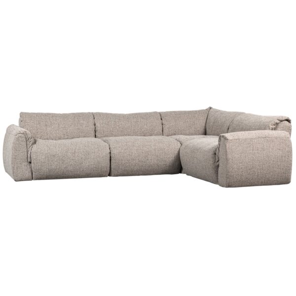 BAGGY CORNER SOFA RIGHT WOVEN FABRIC BROWN MELANGE/GREY/NATURAL - Image 7