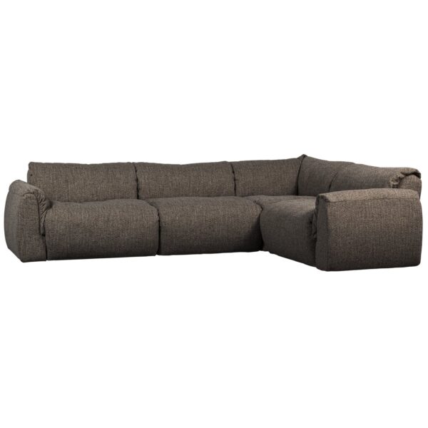 BAGGY CORNER SOFA RIGHT WOVEN FABRIC BROWN MELANGE/GREY/NATURAL - Image 3