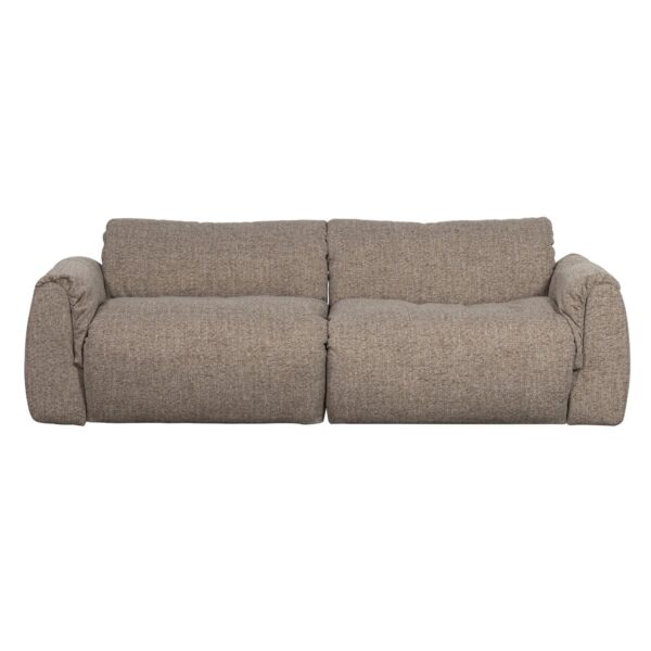 BAGGY 2-SEATER WOVEN FABRIC WARM GREY MELANGE/NATURAL - Image 4