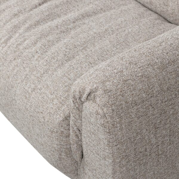 BAGGY 2-SEATER WOVEN FABRIC WARM GREY MELANGE/NATURAL - Image 7