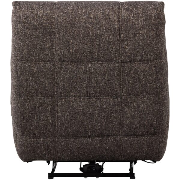 HEIN RECLINER ELECTRIC WOVEN RIB FABRIC LIGHT BROWN/ MELANGE ANTHRACITE/BRAUN - Image 2
