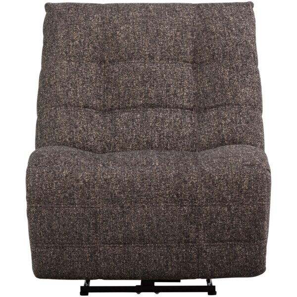 HEIN RECLINER ELECTRIC WOVEN RIB FABRIC LIGHT BROWN/ MELANGE ANTHRACITE/BRAUN - Image 5