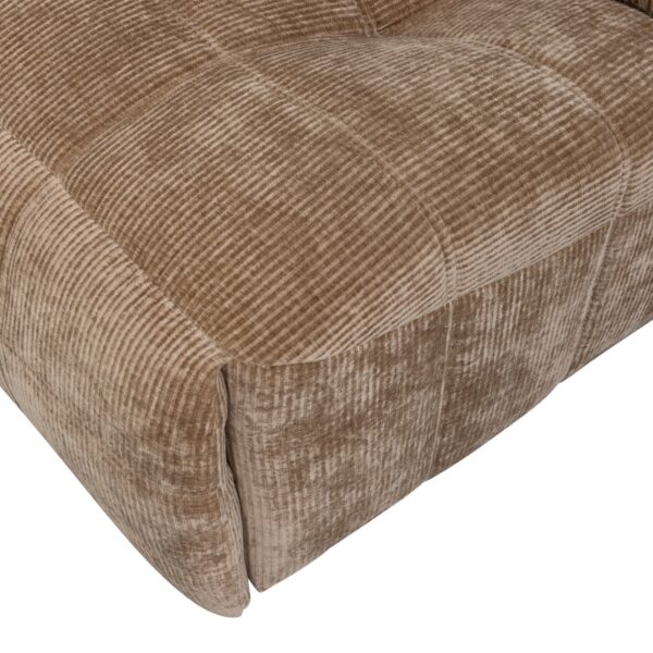 HEIN RECLINER ELECTRIC WOVEN RIB FABRIC LIGHT BROWN/ MELANGE ANTHRACITE/BRAUN - Image 15