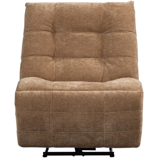 HEIN RECLINER ELECTRIC WOVEN RIB FABRIC LIGHT BROWN/ MELANGE ANTHRACITE/BRAUN - Image 16