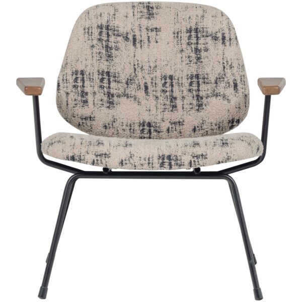 AURE ARMCHAIR CHENILLE BEIGE/BLACK - Image 4
