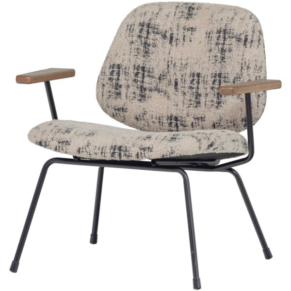 AURE ARMCHAIR CHENILLE BEIGE/BLACK