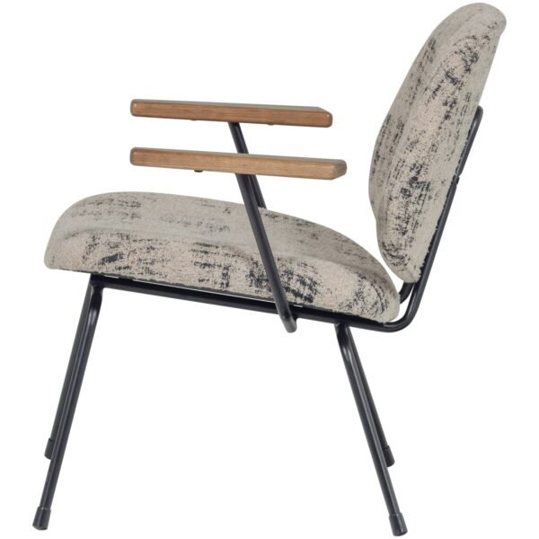 AURE ARMCHAIR CHENILLE BEIGE/BLACK - Image 2