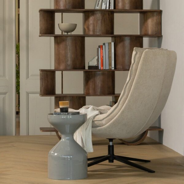 FLOYD SIDE TABLE METAL LIGHT GREY - Image 2