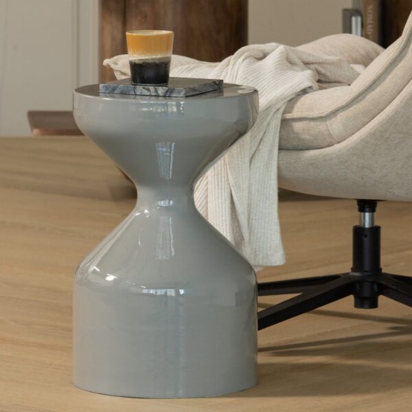 FLOYD SIDE TABLE METAL LIGHT GREY - Image 3