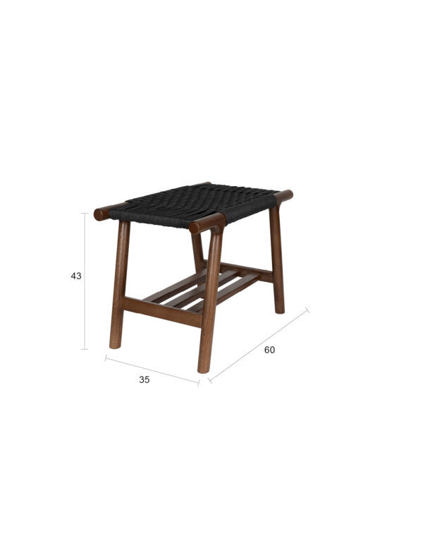 Stool Kintaro Natural/Walnut - Image 9