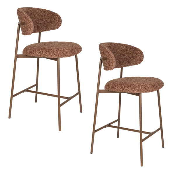 Counter Stool Claes Multicolour/Terra/White - Image 2