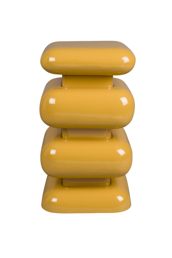 Stool Stubby Chrome Silver/Yellow - Image 15