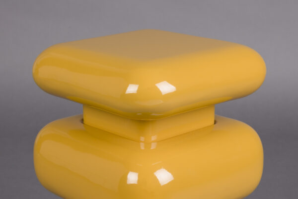 Stool Stubby Chrome Silver/Yellow - Image 13