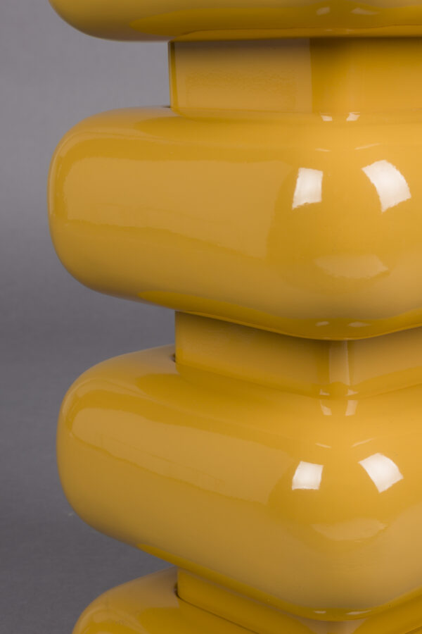 Stool Stubby Chrome Silver/Yellow - Image 12
